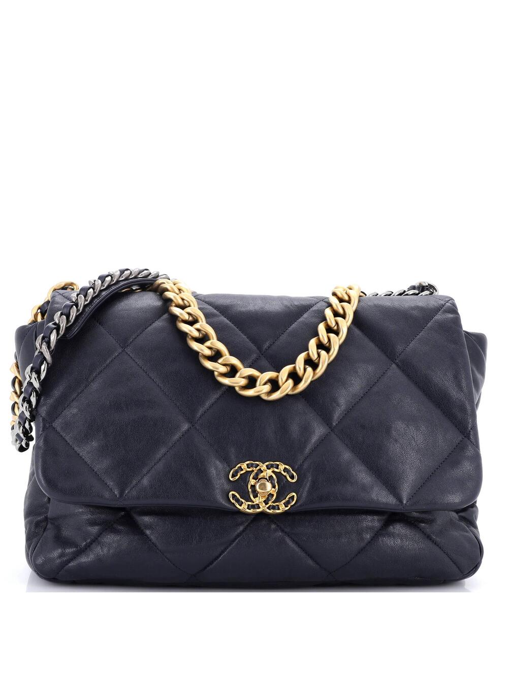 Chanel 19 Flap Bag Quilted Leather Maxi #308167C41B